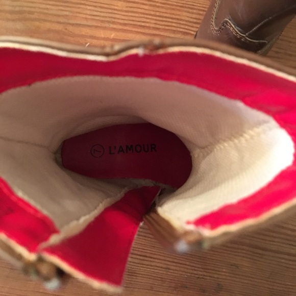 L’amour Western Brown Boots - Size 7 Toddler Girl - Picture 8 of 8